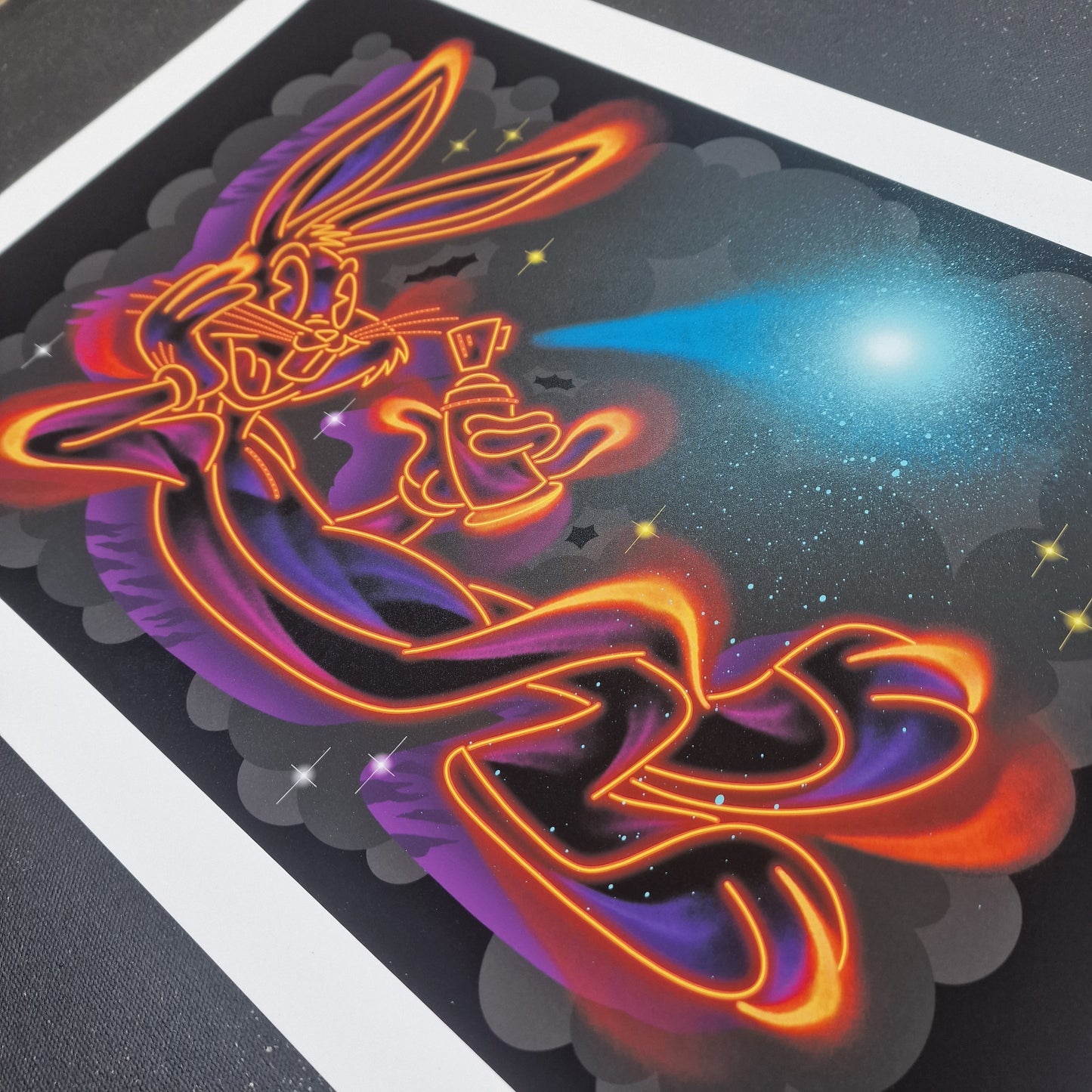 Golden Bunny Art Print