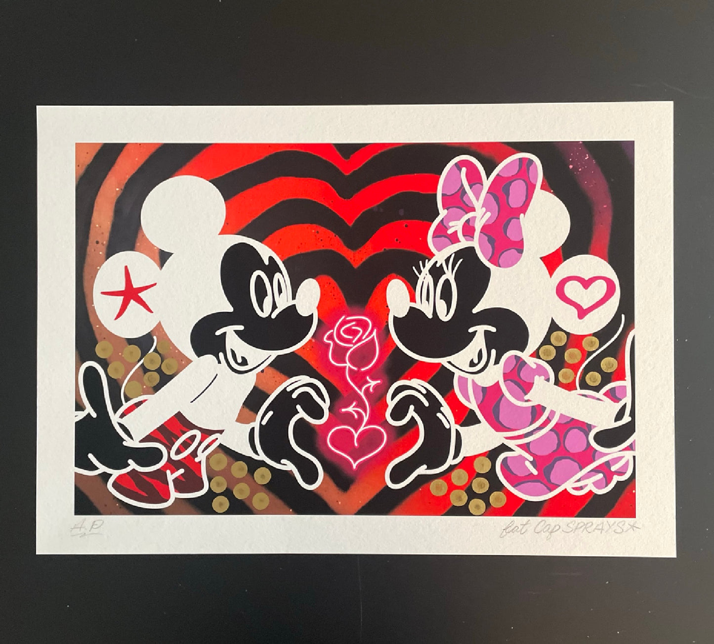 Minnie & Mickey Art Print