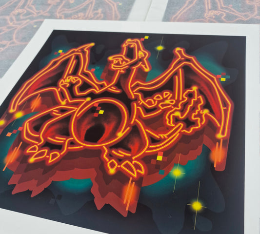 Charizard Art Print, 2022