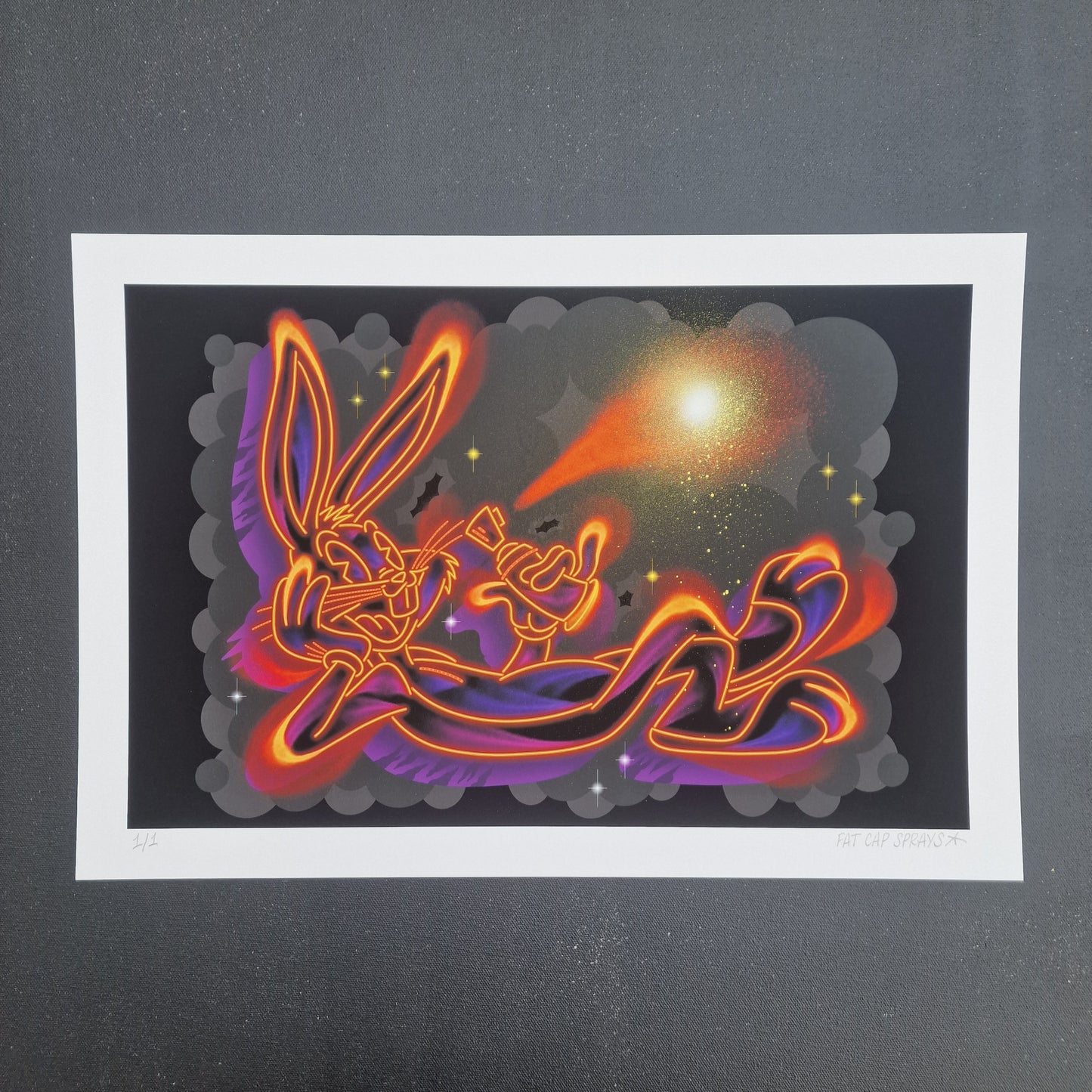 Golden Bunny Art Print