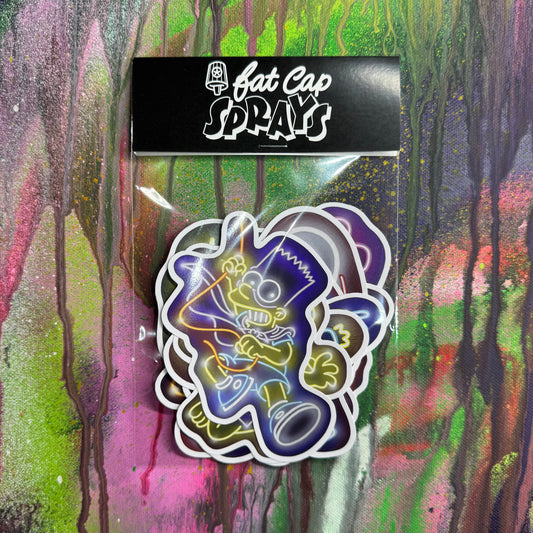 Mixed Cartoon 10 Sticker Pack ONE